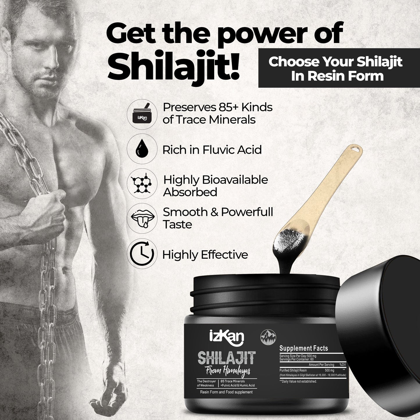 Pure Himalayan Shilajit Resin 30g - Rich in Fulvic Acid and 85+ Trace Minerals