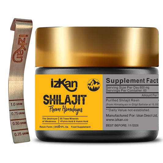 Pure Himalayan Shilajit Resin 30g - Sun-Dried for 6 Weeks, Shilajit 60 Servings for 02 Months